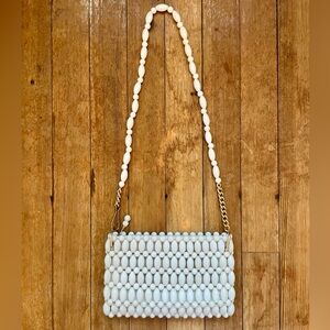 Vintage 60s Lucite Beaded Purse
